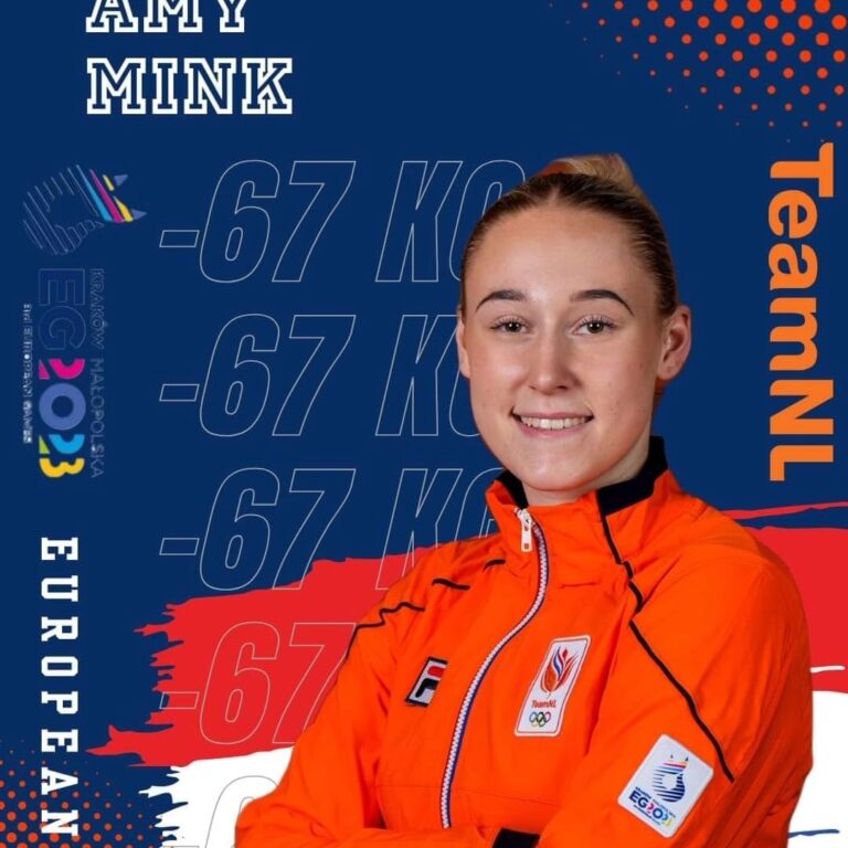 Amy Mink naar EK Olympische gewichten in Tallinn 21 Aug 2023